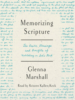 cover image of Memorizing Scripture